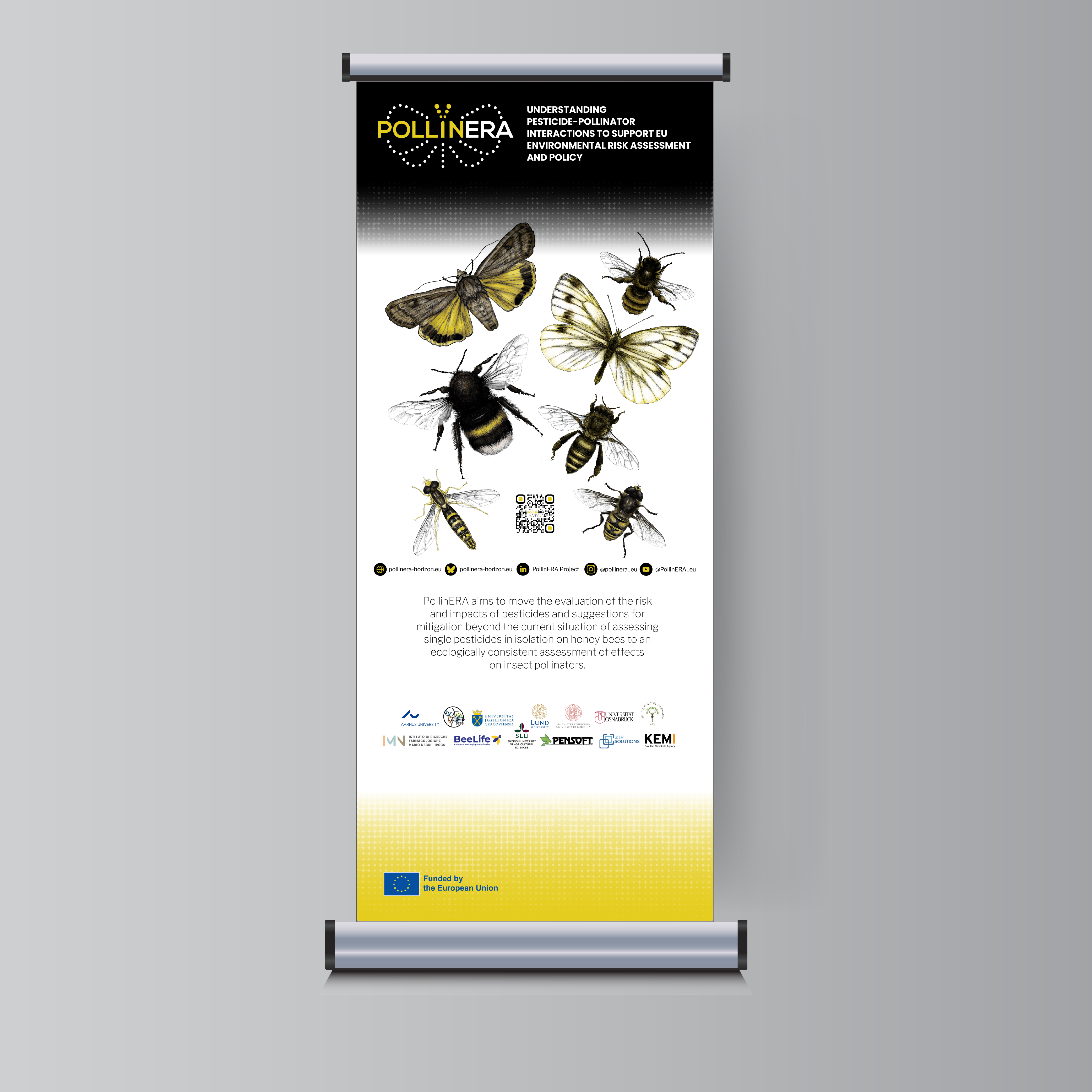 Roll-up banner project material